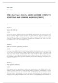 NMLS safe act EXAM A&plus; GRADE ASSURED COMPLETE SOLUTIONS AND VERIFIED ANSWERS