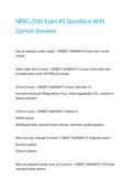 NRSG 2500 Exam -5 Questions With Correct Answers&period;