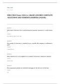 NMLS safe mortgage loan originator EXAM A&plus; GRADE ASSURED COMPLETE SOLUTIONS AND VERIFIED ANSWERS