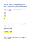 Maryland Home Improvement Salesperson Exam Questions With 100&percnt; Correct Answers