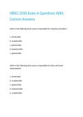 NRSG 2500 Exam 6 Questions With Correct Answers