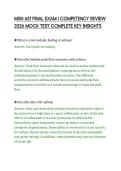 MSN 621 FINAL EXAM I COMPETENCY REVIEW&NewLine;2026 MOCK TEST COMPLETE KEY INSIGHTS