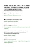 MSN 671 NEI GLOBAL VIDEO CERTIFICATION&NewLine;PREPARATION 2026 REVIEW SHEET SOLVED&NewLine;QUESTIONS GUARANTEED PASS