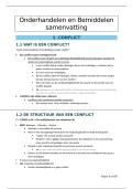 Samenvatting Onderhandelen en Bemiddelen 