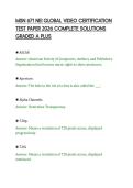 MSN 671 NEI GLOBAL VIDEO CERTIFICATION&NewLine;TEST PAPER 2026 COMPLETE SOLUTIONS&NewLine;GRADED A PLUS