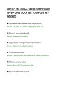 MSN 671 NEI GLOBAL VIDEO COMPETENCY&NewLine;REVIEW 2026 MOCK TEST COMPLETE KEY&NewLine;INSIGHTS&NewLine;
