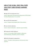 MSN 671 NEI GLOBAL VIDEO FINAL PAPER&NewLine;2026 STUDY GUIDE DETAILED ANSWERS&NewLine;READY
