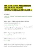 MSN 671 NEI GLOBAL VIDEO QUESTIONS&NewLine;2026 COMPLETE SOLUTIONS&NewLine;CERTIFICATION EVALUATION GRADED A&plus;