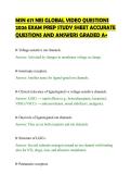 MSN 671 NEI GLOBAL VIDEO QUESTIONS&NewLine;2026 EXAM PREP STUDY SHEET ACCURATE&NewLine;QUESTIONS AND ANSWERS GRADED A&plus;
