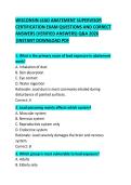Wisconsin Lead Abatement Supervisor Certification Exam Questions and Correct Answers
