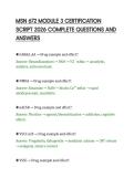 MSN 672 MODULE 3 CERTIFICATION&NewLine;SCRIPT 2026 COMPLETE QUESTIONS AND&NewLine;ANSWERS&NewLine;