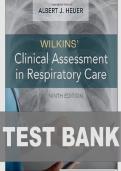 Test Bank For Wilkins' Clinical Assessment in Respiratory Care&comma; 9th Edition by Albert Heuer