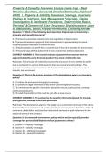 Property & Casualty Insurance License Exam Prep &ndash; Real Practice Questions&comma; Answers & Detailed Rationales &lpar;Updated 2026&rpar;  &vert; Property & Liability Insurance Coverage&comma; Insurance Policies & Contracts&comma; Risk Management Principles&comma; Claims Investigation & Settleme