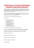 NSG430 Exam 3 V1&comma; V2 & V3 &vert; NSG 430 Adult Health Nursing II &vert; Grand Canyon University &vert; Complete Exam Bundle with Detailed Verified Answers