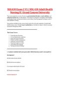 NSG430 Exam 2 V1&comma; V2 & V3 &vert; NSG 430 Adult Health Nursing II &vert; Grand Canyon University &vert; Complete Exam Bundle with Detailed Verified Answers