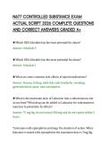 N677 CONTROLLED SUBSTANCE EXAM&NewLine;ACTUAL SCRIPT 2026 COMPLETE QUESTIONS&NewLine;AND CORRECT ANSWERS GRADED A&plus;