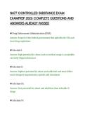 N677 CONTROLLED SUBSTANCE EXAM&NewLine;EXAMPREP 2026 COMPLETE QUESTIONS AND&NewLine;ANSWERS ALREADY PASSED&NewLine;
