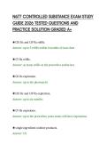 N677 CONTROLLED SUBSTANCE EXAM STUDY&NewLine;GUIDE 2026 TESTED QUESTIONS AND&NewLine;PRACTICE SOLUTION GRADED A&plus;