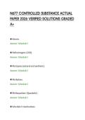 N677 CONTROLLED SUBSTANCE ACTUAL&NewLine;PAPER 2026 VERIFIED SOLUTIONS GRADED&NewLine;A&plus;