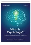 TESTBANK FOR What is Psychology 6th Edition Pastorino TESTBANK PDF