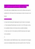 OHSAA Baseball Exam questions and 100&percnt; accurate answers 2026-2027