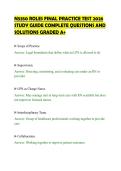 N5350 ROLES FINAL PRACTICE TEST 2026&NewLine;STUDY GUIDE COMPLETE QUESTIONS AND&NewLine;SOLUTIONS GRADED A