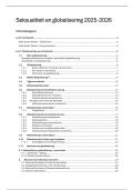 Samenvatting Seksualiteit en Globalisering met notities van alle lessen en alle slides