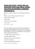 NACE CIP LEVEL 2 NACE CIP2 001&NewLine;PRACTICE TEST 2026 FINAL PAPER&NewLine;PRACTICE QUESTIONS ANSWERS&NewLine;ACCURATE A&plus;&NewLine;