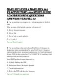 NACE CIP LEVEL 2 NACE CIP2 001&NewLine;PRACTICE TEST 2026 STUDY GUIDE&NewLine;COMPREHENSIVE QUESTIONS&NewLine;ANSWERS VERIFIED A&plus;