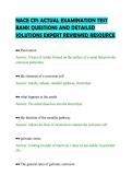 NACE CP1 ACTUAL EXAMINATION TEST&NewLine;BANK QUESTIONS AND DETAILED&NewLine;SOLUTIONS EXPERT REVIEWED RESOURCE&NewLine;