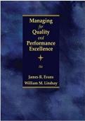 Managing for Quality and Performance Excellence &lpar;10th Ed&period;&rpar; &ndash; Test Bank