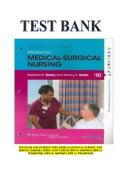 Introductory Medical-Surgical Nursing &lpar;10th Ed&period;&rpar; &ndash; Timby & Smith Test Bank