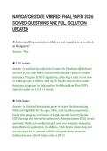 NAVIGATOR STATE VERIFIED FINAL PAPER 2026&NewLine;SOLVED QUESTIONS AND FULL SOLUTION&NewLine;UPDATED&NewLine;