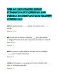 NCIA AZ STATE COMPREHENSIVE&NewLine;EXAMINATION TEST QUESTIONS AND&NewLine;CORRECT ANSWERS COMPLETE SOLUTION&NewLine;VERIFIED PASS&NewLine;