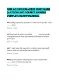 NCIA AZ STATE EXAMPREP STUDY GUIDE&NewLine;QUESTIONS AND CORRECT ANSWERS&NewLine;COMPLETE REVIEW MATERIAL&NewLine;