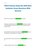 NTN Fireteam Study Set 2026 &vert;New Authentic Exam Questions With Answers 