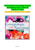 TEST BANK for Gerontologic Nursing 6th Edition by Sue E&period; Meiner & Jennifer J&period; Yeager