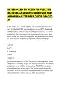 NCSBN NCLEX RN NCLEX PN FULL TEST&NewLine;BANK 2026 ACCURATE QUESTIONS AND&NewLine;ANSWERS MASTER PREP GUIDE GRADED&NewLine;A&plus;&NewLine;