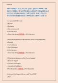 APCO EMD FINAL EXAM &vert;&vert; ALL QUESTIONS AND 100&percnt; CORRECT ANSWERS ALREADY GRADED A&plus;&vert;&vert; LATEST AND COMPLETE UPDATE 2026 UPDATE WITH VERIFIED SOLUTIONS&vert;&vert; GUARANTEED A&plus;