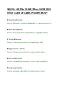 NEBOSH HSE PSM EXAM 2 FINAL PAPER 2026&NewLine;STUDY GUIDE DETAILED ANSWERS READY&NewLine;
