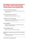 D270 Midterm Quizlet Garcia Questions And Answers With Verified Solution Already Passed Latest Updated 2026 