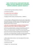 NACE 1 PN-RN ACTUAL EXAM QUESTIONS AND CORRECT DETAILED ANSWERS WITH RATIONALES &lpar;VERIFIED ANSWERS&rpar; &vert;ALREADY GRADED A&plus;
