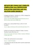 NETSUITE ERP CONSULTANT COMPLETE&NewLine;COMPILATION 2026 CERTIFICATION&NewLine;EVALUATION QUESTIONS AND FULL&NewLine;SOLUTION GUIDE GRADED A&plus;