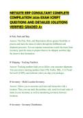 NETSUITE ERP CONSULTANT COMPLETE&NewLine;COMPILATION 2026 EXAM SCRIPT&NewLine;QUESTIONS AND DETAILED SOLUTIONS&NewLine;VERIFIED GRADED A&plus;