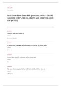 real estate license EXAM A&plus; GRADE ASSURED COMPLETE SOLUTIONS AND VERIFIED ANSWERS