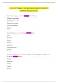 FLETC UPTP EXAM 1 100&percnt; DETAILED VERIFIED CORRECT ANSWERS 2026 STUDY SET 