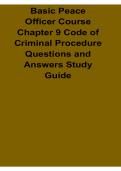 Basic Peace Officer Course Chapter 9 Code of Criminal Procedure Questions and Answers Study Guide 2025&sol; 2026 Texas CCP Law Enforcement Legal Exam Review