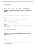 real estate practice EXAM A&plus; GRADE ASSURED COMPLETE SOLUTIONS AND VERIFIED ANSWERS