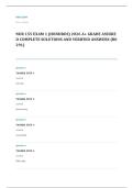 NUR 155 EXAM A&plus; GRADE ASSURED COMPLETE SOLUTIONS AND VERIFIED ANSWERS