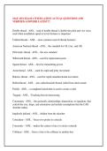 MAE 1351 EXAM 1 WITH LATEST ACTUAL QUESTIONS AND &NewLine;VERIFIED ANSWERS LATEST&excl;&excl;&excl;